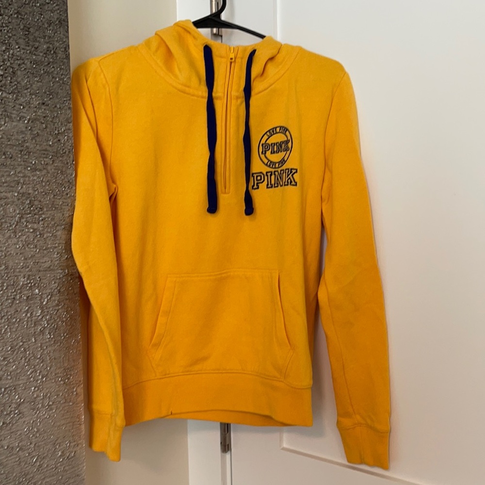 PINK Collegiate Half Zip Pullover